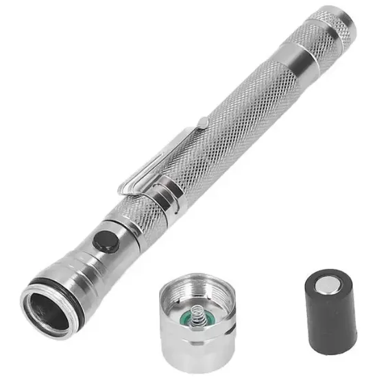 Powermaster MX-2808 Mıknatıslı 360 Derece Döner Başlıklı 3 Ledli Beyaz Işık El Feneri  resmi