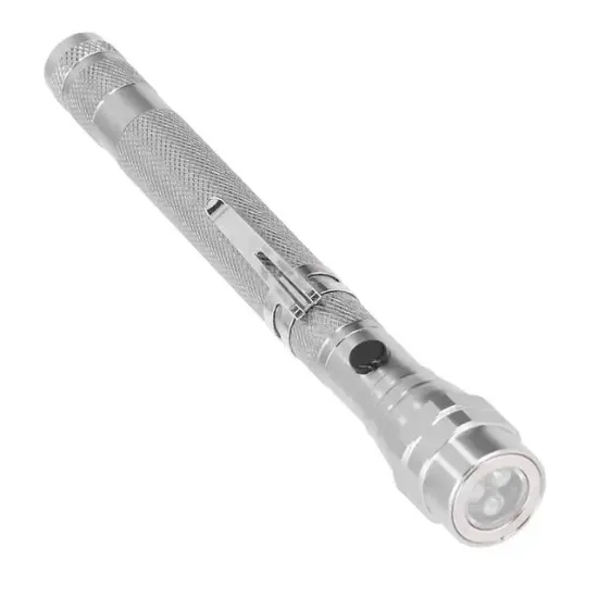 Powermaster MX-2808 Mıknatıslı 360 Derece Döner Başlıklı 3 Ledli Beyaz Işık El Feneri  resmi