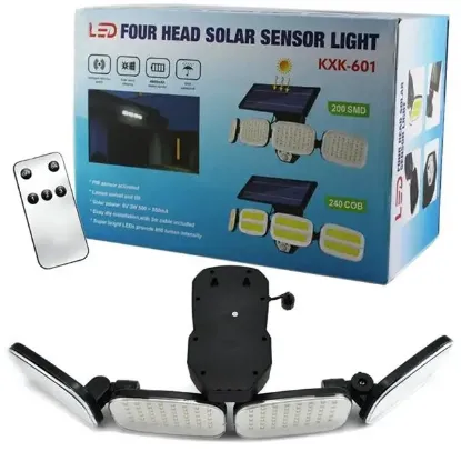 Powermaster 6 Volt - 3 Watt Solar Panelli Hareket Sensörlü 200 SMD Ledli Lamba PM-8048 resmi