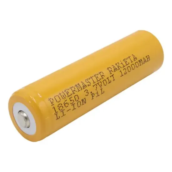 PowerMaster PM-9599 Rakieta 3.7 Volt 1200mAh 18650 Başlıklı Şarj Edilebilir Lityum Pil (Tekli) resmi