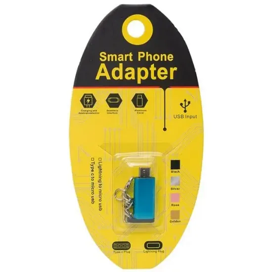 PowerMaster PM-18310 Type-C to Micro USB OTG Çevirici Aparat Anahtarlıklı resmi