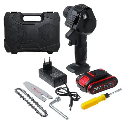 PowerMaster PM-20309 Zincirli Şarjlı Matkap Testere 24 Volt - 550 Watt  resmi