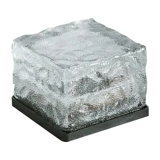 PowerMaster PM-21649 Solar Mavi Ledli Tuğla Görünümlü Bahçe Dekorasyon Aydınlatma resmi