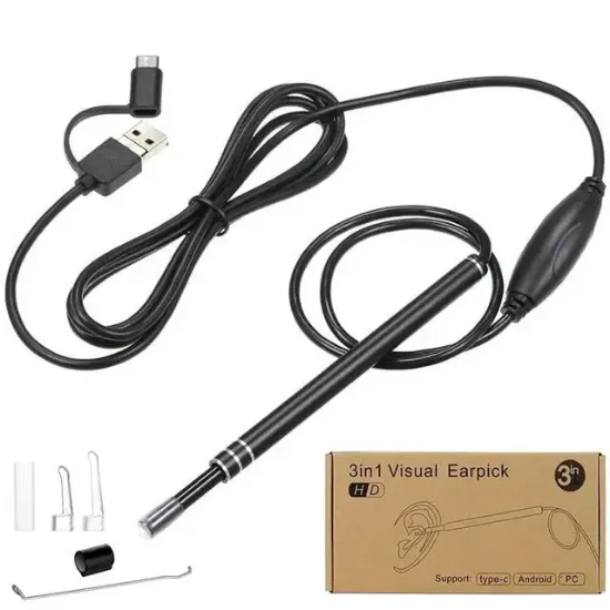 Powermaster PM-22161 3in1 USB Kulak Muayene Endoskop Kamera resmi