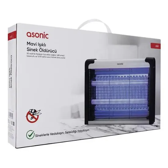 Asonic AS-A29 Büyük Boy 6W+ 2000V Zincir Askısılı İki Ledli Sinek Öldürücü resmi