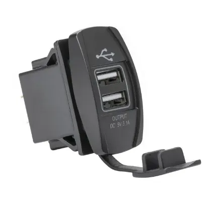 PowerMaster IC-266-C-3 Marin Tip 2'li Gömme USB 5V 3.1A 12-24Volt resmi