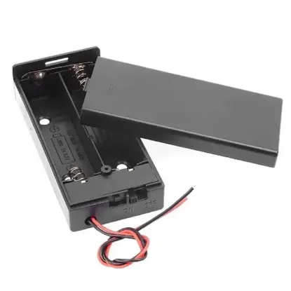 Powermaster  2'li AA Kapaklı Switch'li Pil Yuvası (IC-233C resmi