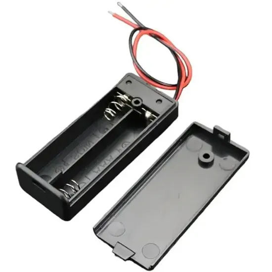 Powermaster  2'li AA Kapaklı Switch'li Pil Yuvası (IC-233C resmi