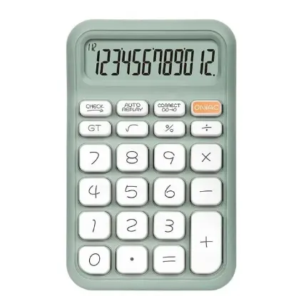 Powermaster PM-25410 Yeşil 12 Haneli Hesap Makinesi  resmi