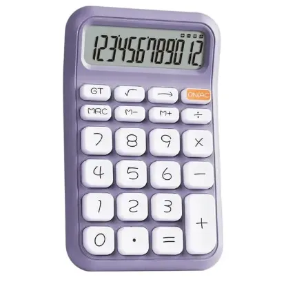 Powermaster PM-25411 Mor 12 Haneli Hesap Makinesi  resmi