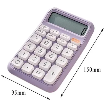 Powermaster PM-25411 Mor 12 Haneli Hesap Makinesi  resmi