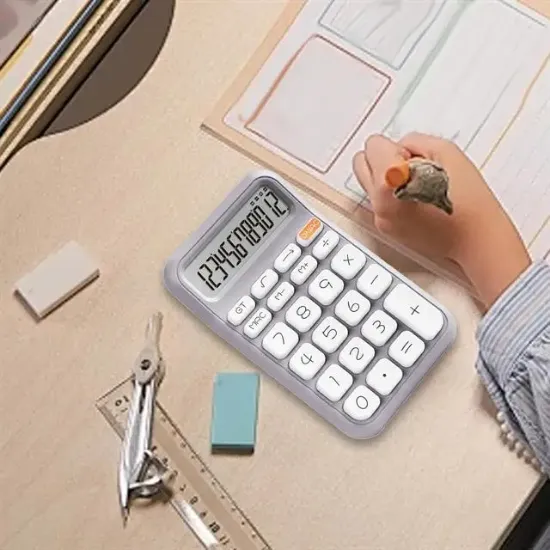 Powermaster PM-25411 Mor 12 Haneli Hesap Makinesi  resmi