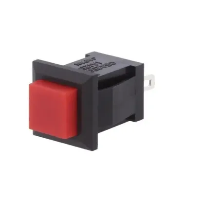 IC-180K 2 Pinli Plastik Yaylı Kırmızı Buton PBS15B resmi