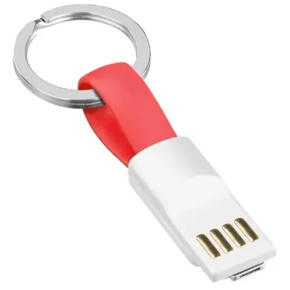 Powermaster 2in1 Anahtarlık Type C / Lightning Mini Anahtarlık USB Şarj Kablosu PM-26061 resmi