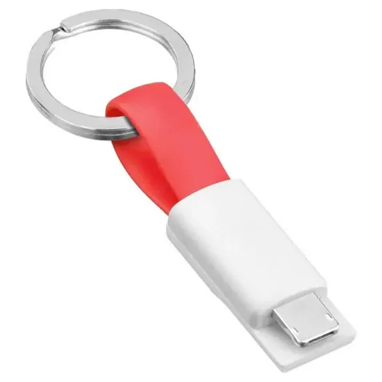 Powermaster 2in1 Anahtarlık Type C / Lightning Mini Anahtarlık USB Şarj Kablosu PM-26061 resmi