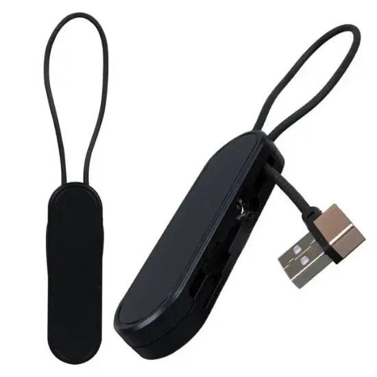 Powermaster PM-25906 Siyah 3in1  (Type C- Lightning- Micro Usb) Manyetik Uç Taşınabilir Şarj Kablosu resmi