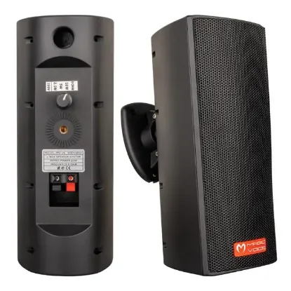 Magicvoice MV-26  2x7,5 Cm 50W 3 Yollu Siyah Sütun Hat Trafolu Hoparlör 2'li Takım resmi