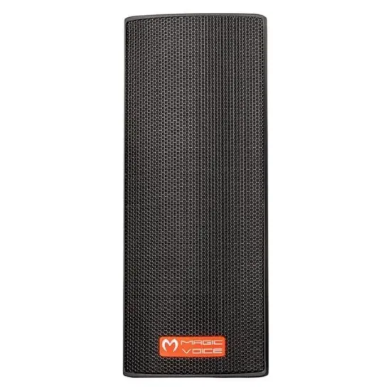 Magicvoice MV-26  2x7,5 Cm 50W 3 Yollu Siyah Sütun Hat Trafolu Hoparlör 2'li Takım resmi