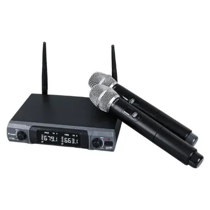 Westa WM-202H 1 Alıcı + 2 El (Lavalier) Kablosuz Uhf Mikrofon Seti resmi