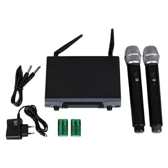 Westa WM-202H 1 Alıcı + 2 El (Lavalier) Kablosuz Uhf Mikrofon Seti resmi