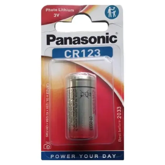 Panasonic CR123AL/1B 3 Volt Lityum CR123 Tekli Fotoğraf Makinesi Pili resmi