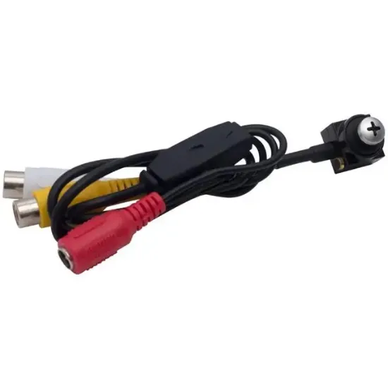 PowerMaster PM-19312 3.6 MM 800 Tvl 1/4 Sensör Mikrofonlu Vida Tip Mini Kamera resmi