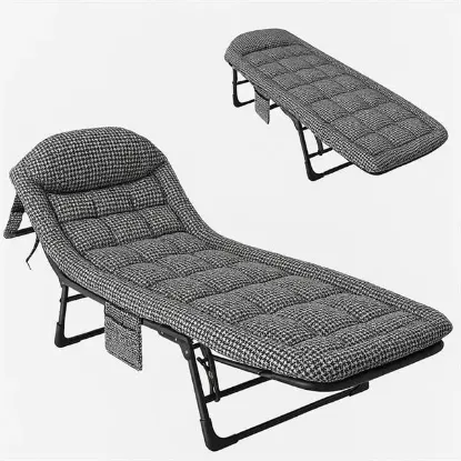 Sunup SN-26975 Taşınabilir Ayarlanabilir 5 Kademe Sünger Kamp Yatak Şezlong (Kazayağı) resmi