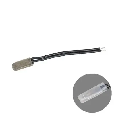 120°C 5A Kablolu Metal Gövdeli Termik Sigorta (Thermal Fuse) resmi