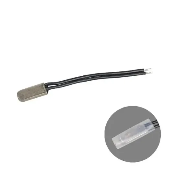 120°C 5A Kablolu Metal Gövdeli Termik Sigorta (Thermal Fuse) resmi