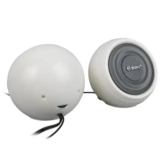 MagicVoice MV-24845 1+1 USB AUX Oval Multımedia Ses Sistemi Speaker - Hoparlör 2X3Watt resmi