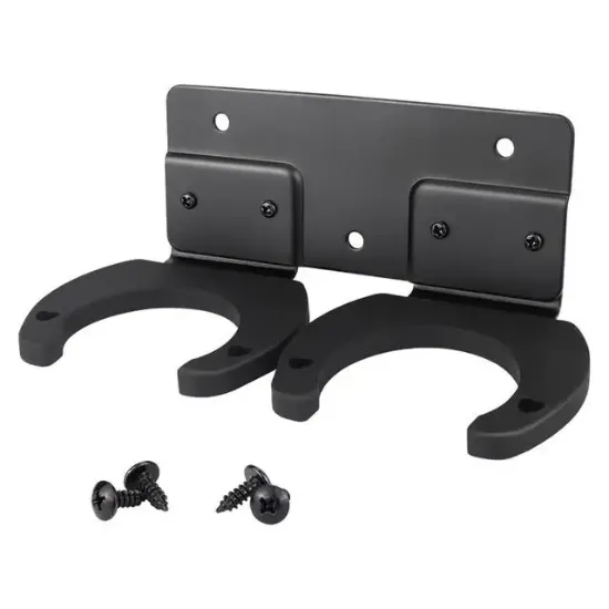 PowerMaster PM-26938 Duvara Monte Çift Mikrofon Tutucu Askı Metal Gövde resmi