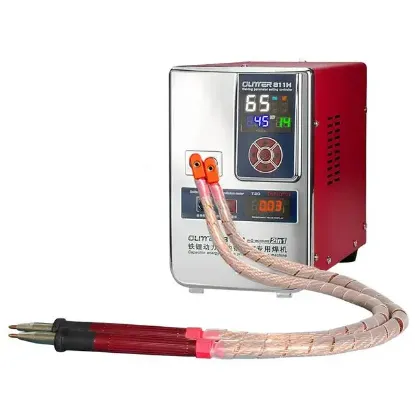 Glitter 811H Şarjlı Pil Profesyonel Bakır - Nikel Punta Kaynak Makinesi 36KW/42KW 7000A resmi