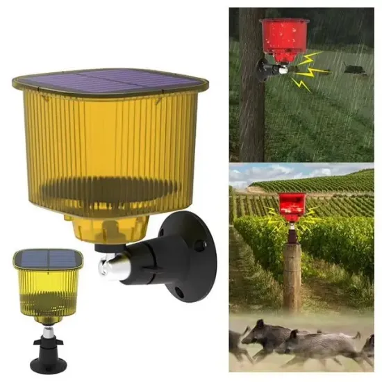 PowerMaster PM-26956 Mikrofonlu Sesli Hayvan Kovucu Alarm Cihazı Solar Panelli resmi