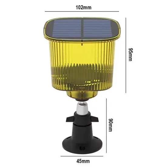 PowerMaster PM-26956 Mikrofonlu Sesli Hayvan Kovucu Alarm Cihazı Solar Panelli resmi