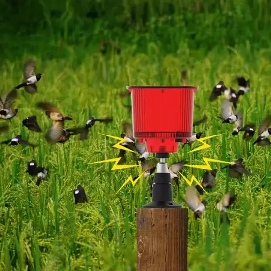 PowerMaster PM-26956 Mikrofonlu Sesli Hayvan Kovucu Alarm Cihazı Solar Panelli resmi