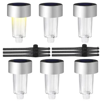 Powermaster PM-26961 Metal Gövdeli Dc 5v Gün Işığı Solar Balkon-Havuz-Bahçe Lambası (6'lı Paket)     resmi
