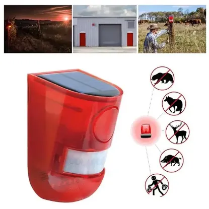 PowerMaster PM-26943 Sesli Hayvan Kovucu Alarm Cihazı Solar Panelli resmi