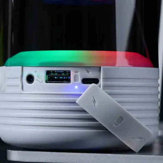 T&G TG369 USB-SD-FM-Bluetooth Destekli Taşınabilir Rgb Işıklı Wireless Hoparlör resmi