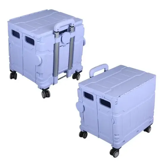 Sunup SN-26967 Katlanabilir Market Pazar Kamp Tekerlekli Alışveriş Arabası 60KG Kapasiteli resmi