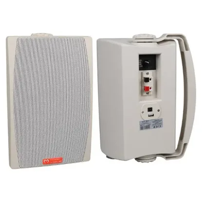MagicVoice MV-03 16 CM 60 Watt Komütatörlü Hat Trafolu Beyaz Sütun Hoparlör (2'li Takım) resmi