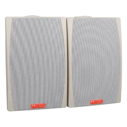 MagicVoice MV-03 16 CM 60 Watt Komütatörlü Hat Trafolu Beyaz Sütun Hoparlör (2'li Takım) resmi