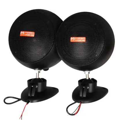 MagicVoice MV-13 7.5 CM 20 Watt Komütatörlü Hat Trafolu Siyah Sütun Sarkık Hoparlör (2'li Takım) resmi