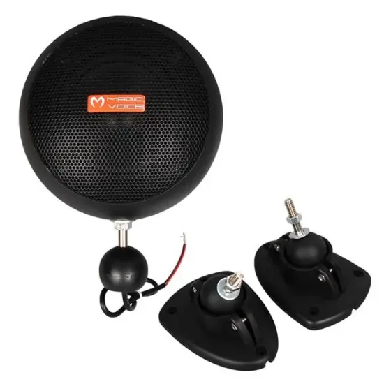 MagicVoice MV-13 7.5 CM 20 Watt Komütatörlü Hat Trafolu Siyah Sütun Sarkık Hoparlör (2'li Takım) resmi