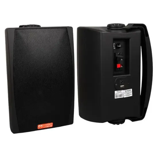 MagicVoice MV-03 16 CM 60 Watt Komütatörlü Hat Trafolu Siyah Sütun Hoparlör (2'li Takım) resmi