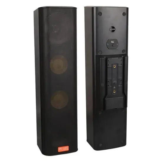 MagicVoice MV-28 2x13 CM 40 Watt Komütatörlü Hat Trafolu Siyah Dikey Sütun Hoparlör (Tekli Paket) resmi