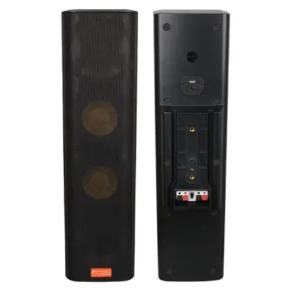 MagicVoice MV-28 2x13 CM 40 Watt Komütatörlü Hat Trafolu Siyah Dikey Sütun Hoparlör (Tekli Paket) resmi