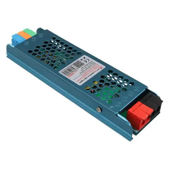 PowerMaster PM-26829 12 Volt 8.5 Amper 100 Watt Slim Metal Kasa Adaptör 180x50x23mm resmi