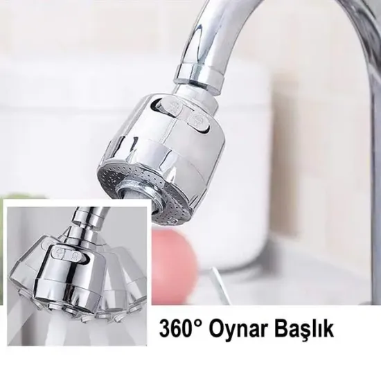 Sunup SN-27114 2 Kademeli Tasarruflu Musluk Başlığı 360 Derece resmi