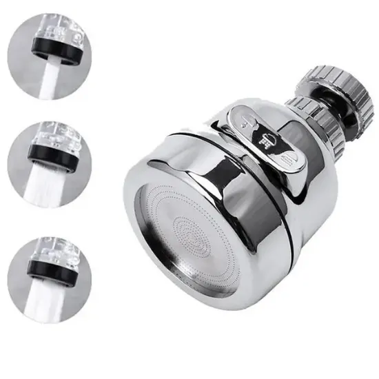 Sunup SN-27115 3 Kademeli Tasarruflu Musluk Başlığı 360 Derece resmi