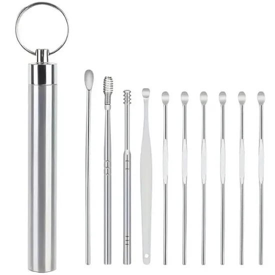Sunup SN-27132 Paslanmaz Çelik 10'lu Kulak Temizleme Seti resmi